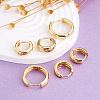YILISI 6 Pairs 3 Styles Brass Huggie Hoop Earrings EJEW-YS0001-01-3
