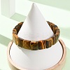 Natural Tiger Eye Beaded Stretch Bracelets for Unisex G-K303-02A-2