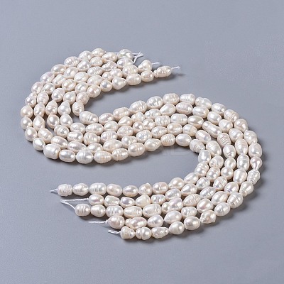 Natural Cultured Freshwater Pearl Beads Strands PEAR-P002-15-1