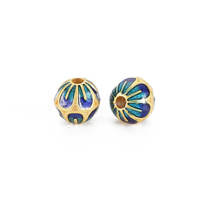 Rack Plating Alloy Enamel Beads ENAM-S130-13A-1