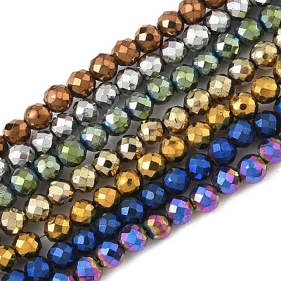 Electroplate Synthetic Magnetic Hematite Beads Strands G-A263-B01-02-1