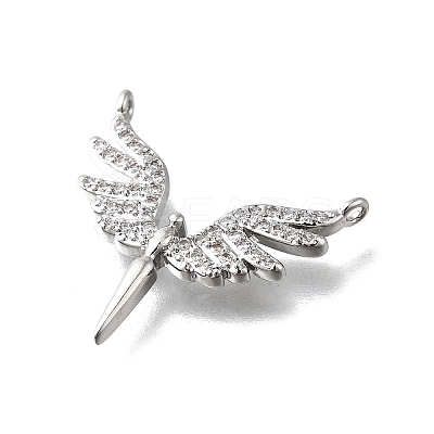 Brass Micro Pave Cubic Zirconia Pendants KK-Z102-14P-1