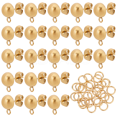 30pcs Stainless Steel Ear Hooks + 30pcs Stainless Steel Open Jump