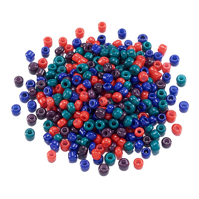 Opaque Glass Round Seed Beads GLAA-TAC0025-07A-08-1