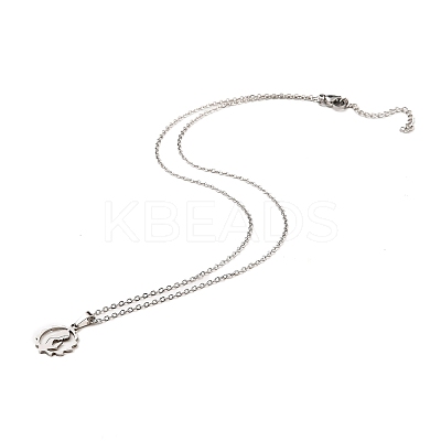 Non-Tarnish Stainless Steel Pendants Necklaces LS-NJEW-K267-01D-P-1