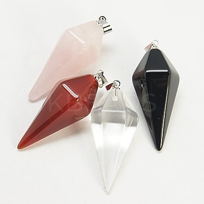 Natural & Synthetic Mixed Stone Pendants G-I023-M-1