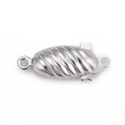 Tarnish Resistant 304 Stainless Steel Box Clasps LS-STAS-G140-18P-1