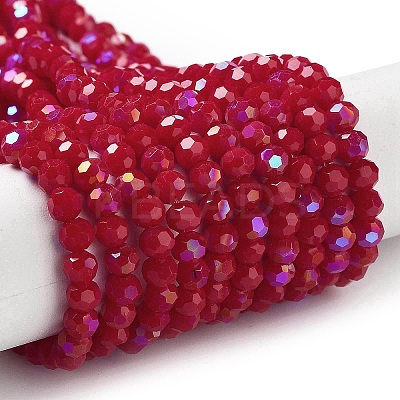 Opaque Glass Beads Strands EGLA-A035-P4mm-L16-1