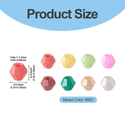 160G Baking Paint Pearlized Glass Seed Beads SEED-TA0001-74-1