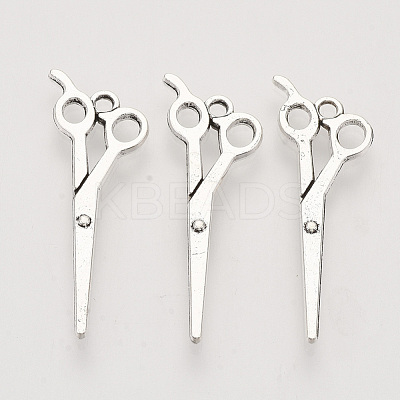 Tibetan Style Alloy Pendants X-TIBEP-T009-19AS-RS-1