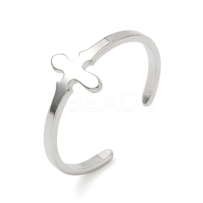 304 Stainless Steel Adjustable Cuff Rings RJEW-Z105-01P-05-1