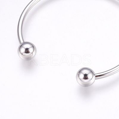 Tarnish Resistant 304 Stainless Steel European Style Bangles Making LS-PPJ-G001-04P-1