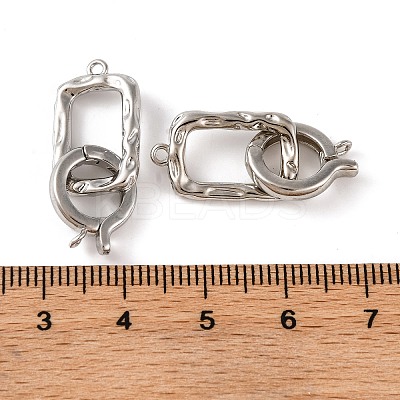 Brass Fold Over Clasps KK-U016-09P-1