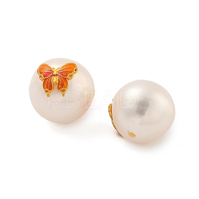 Round Natural Freshwater Pearl Beads PEAR-K009-11G-02-1