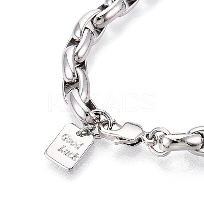 Brass Chain Bracelets BJEW-N032-05P-1