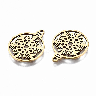 201 Stainless Steel Pendants STAS-Q240-020G-1