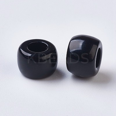 European Resin Large Hole Beads RESI-WH0002-06B-1