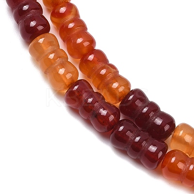 Natural Red Agate(Dyed & Heated) Beads Strands G-P595-A02-01-1