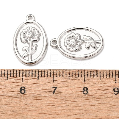 304 Stainless Steel Pendants STAS-I358-12P-09-1