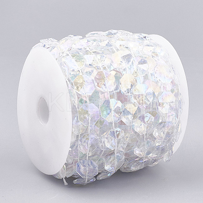 Plastic Beaded Trim Garland Strand AJEW-S071-07-1