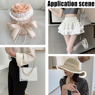 10M Cotton Pleated Flower Lace Trim OCOR-CY0002-28B-1