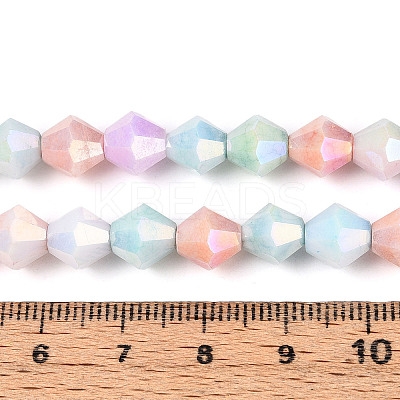 Anti-Tarnish Electroplate Glass Beads Strands GLAA-T025-8mm-12A-1