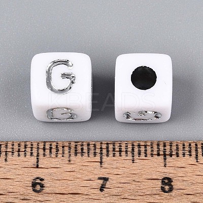 Opaque Acrylic Beads SACR-T035-03G-1