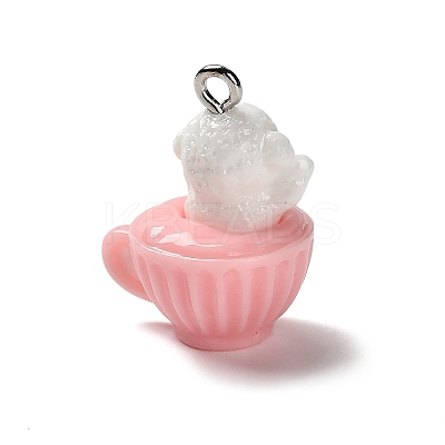 3D Opaque Resin Pendants RESI-G109-01B-1