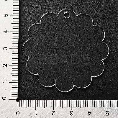 Transparent Acrylic Blank Pendants TACR-Z003-01C-1