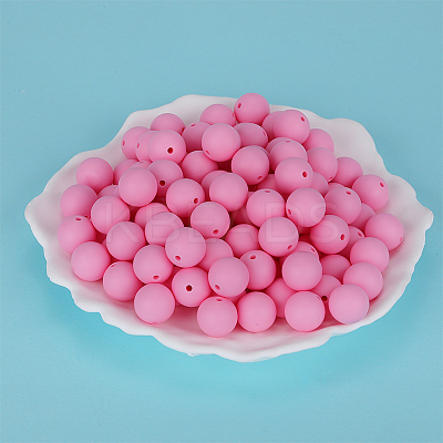 Round Silicone Focal Beads SI-JX0046A-72-1