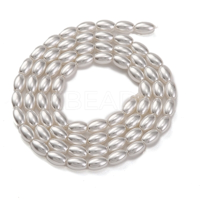 Baking Paint Pearlized Glass Pearl Bead Strands PEAR-H019-01C-02-1