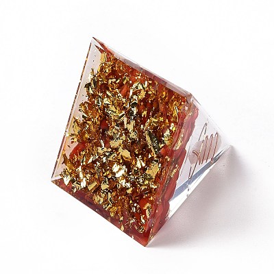 Resin Orgonite Pyramid Home Display Decorations G-PW0004-56A-02-1