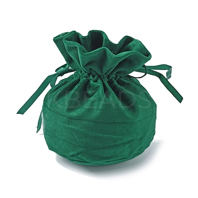 Velvet Jewelry Drawstring Pouches TP-CJC0002-01B-1