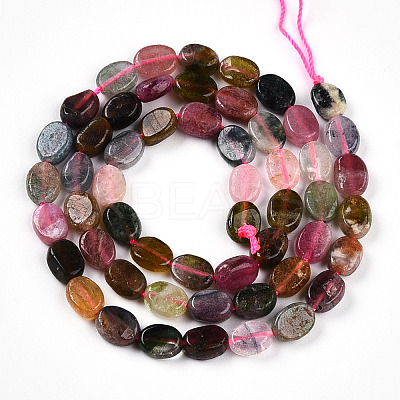 Natural Multicolor Tourmaline Beads Strands G-T140-14-1