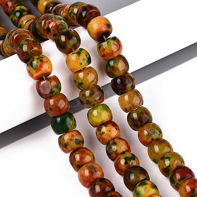 Dyed Natural Agate Beads Strands G-T142-03-1