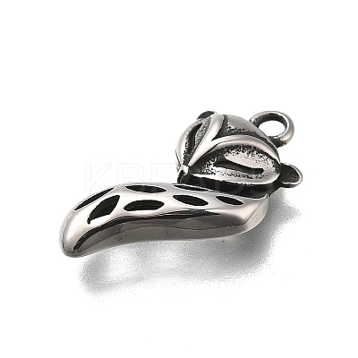 Retro 304 Stainless Steel Pendants STAS-L284-16AS-02-1