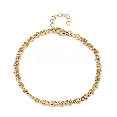 304 Stainless Steel Chain Bracelets BJEW-P376-03G-1