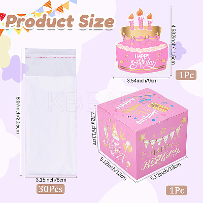 Happy Birthday Day Money Box for Cash Gift Pull DIY-WH200050-31E-1