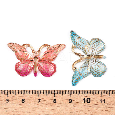 Printed Translucent Acrylic  Pendants OACR-T028-17B-1