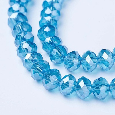 Electroplate Glass Beads Strands EGLA-A034-T10mm-A13-1