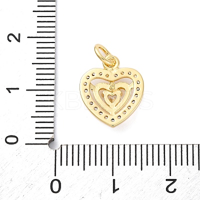 Brass Micro Pave Cubic Zirconia Pendants KK-S510-49G-05-1