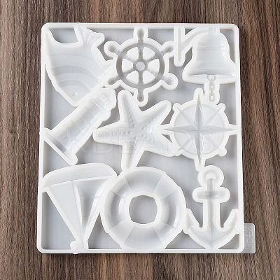 Ocean Theme Lighthouse Anchor Starfish DIY Wall Decoration Silicone Molds SIL-F007-02-1