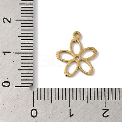 304 Stainless Steel Charms STAS-U010-01G-1