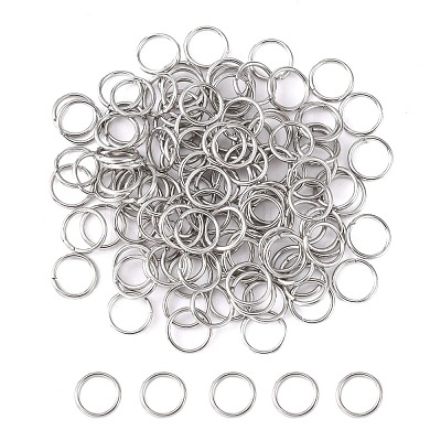 Tarnish Resistant 304 Stainless Steel Open Jump Rings STAS-E067-05-7mm-1