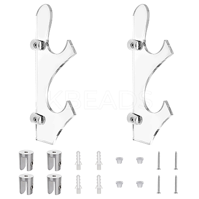 2-Tier Acrylic Sword Holder Stands ODIS-WH0086-122-1