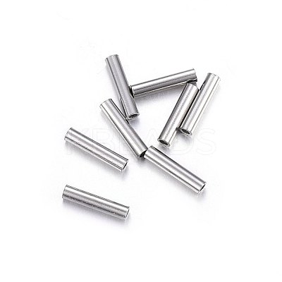 Non-Tarnish 201 Stainless Steel Tube Beads X-STAS-O107-07P-B-1
