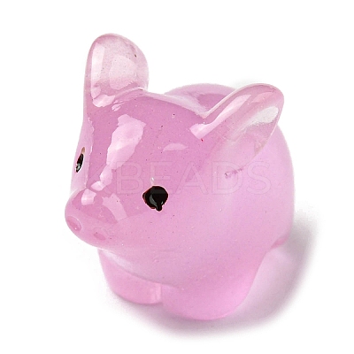 Luminous Resin Pig Ornament CRES-M020-10A-1
