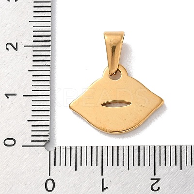 PVD Vacuum Plating 304 Stainless Steel Pendants STAS-C107-02G-1