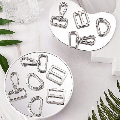 15Pcs 3 Style Iron D Rings FIND-SZ0002-18-1