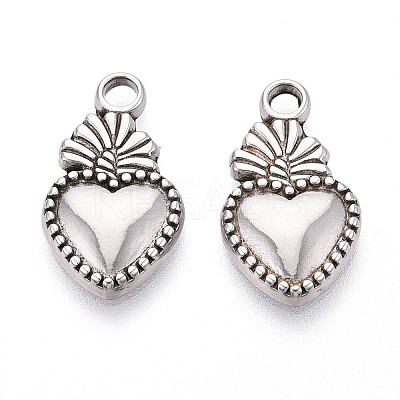 304 Stainless Steel Pendants STAS-T065-26B-P-1